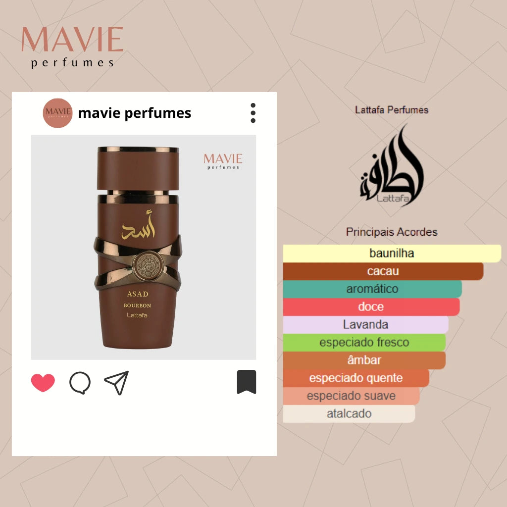 Arabic Perfume Lattafa Asad Bourbon 5ML 15ML 100ML