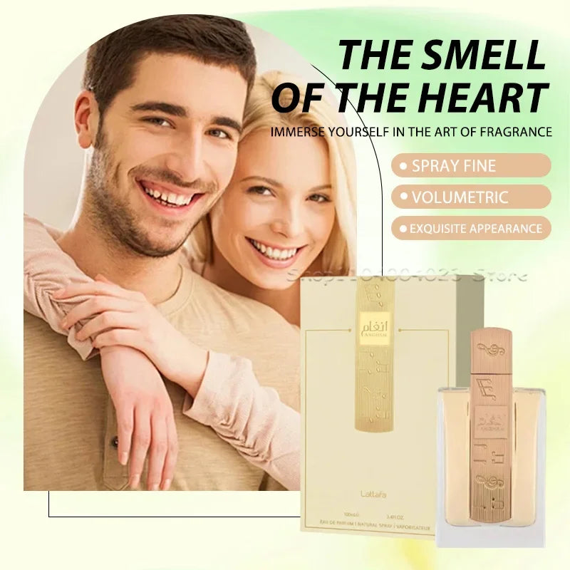 Lattafa Angham EDP 100ML – Long-Lasting Unisex Arabic Perfume with Fresh Floral Scent