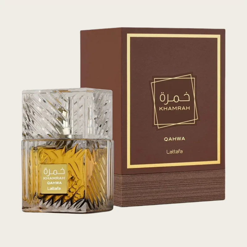 Lattafa Khamrah Qahwa 100ML EDT – Unisex Arabian Perfume Inspired by Dubai