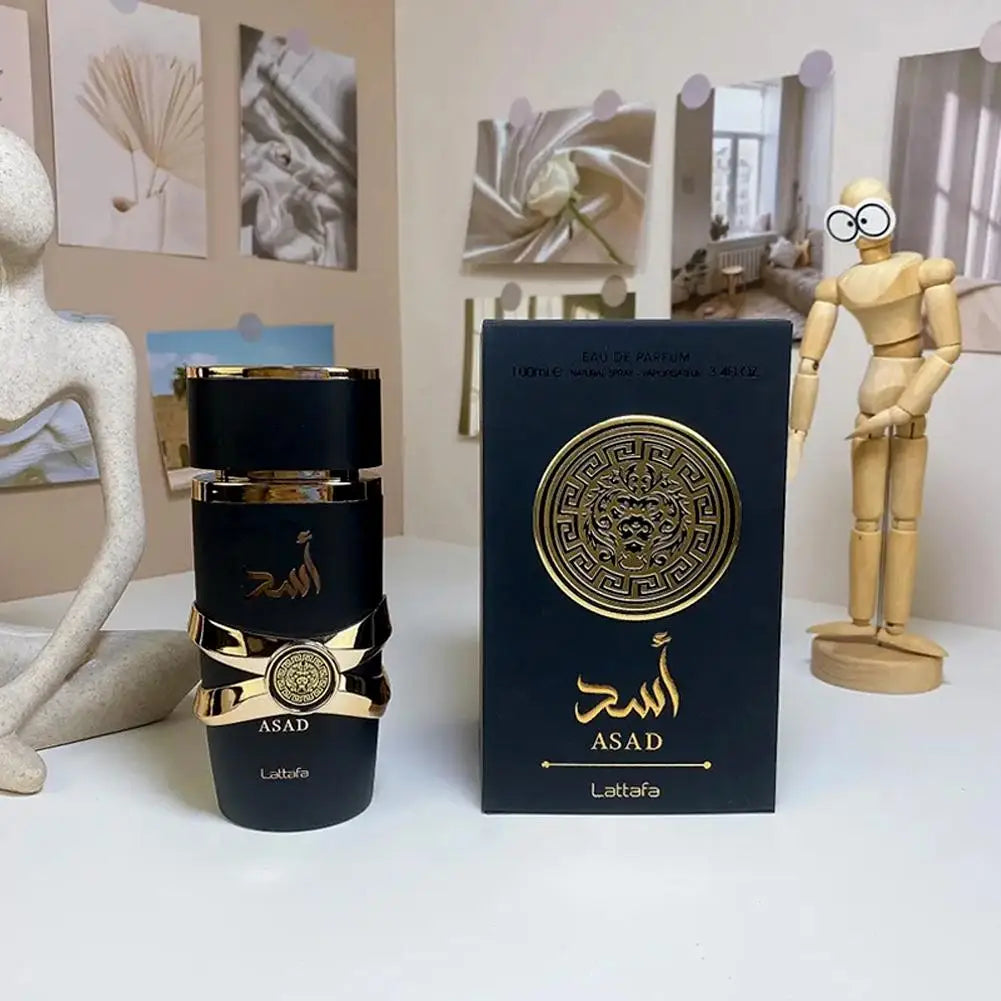 Lattafa Asad EDP 100ML – Long-Lasting Unisex Floral & Woody Arabian Perfume