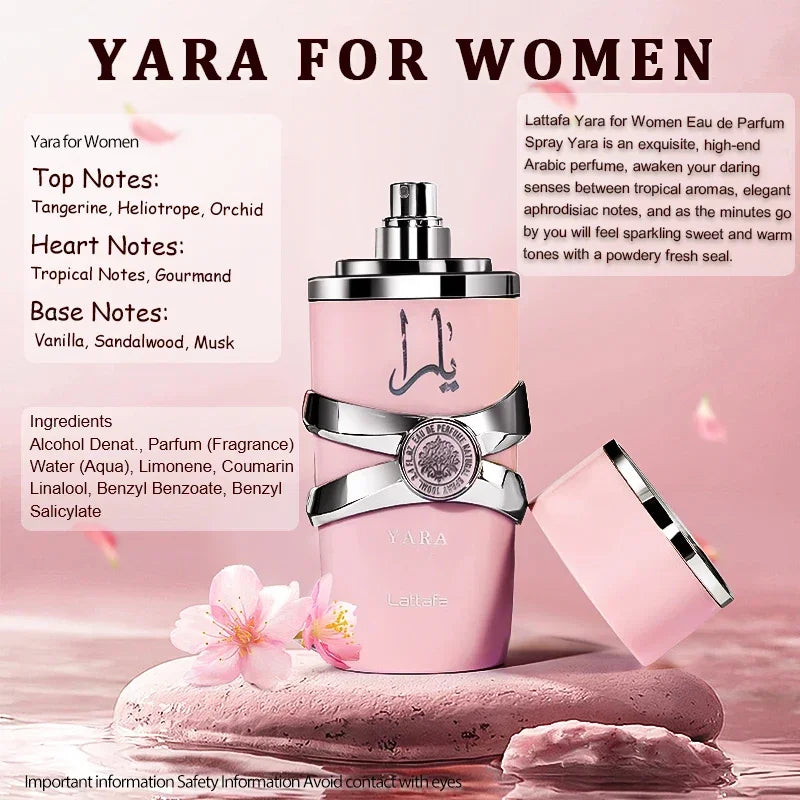 Yara Moi EDP 100ML – Long-Lasting Original Perfume for Women, Perfect Gift