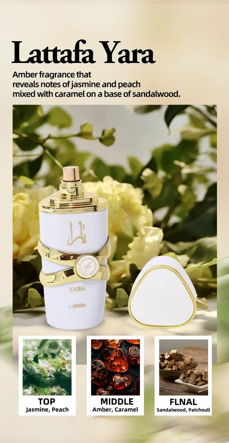 Lattafa Yara Eau de Parfum 100ML – Long-Lasting Arabian Women’s Fragrance, Perfect Gift