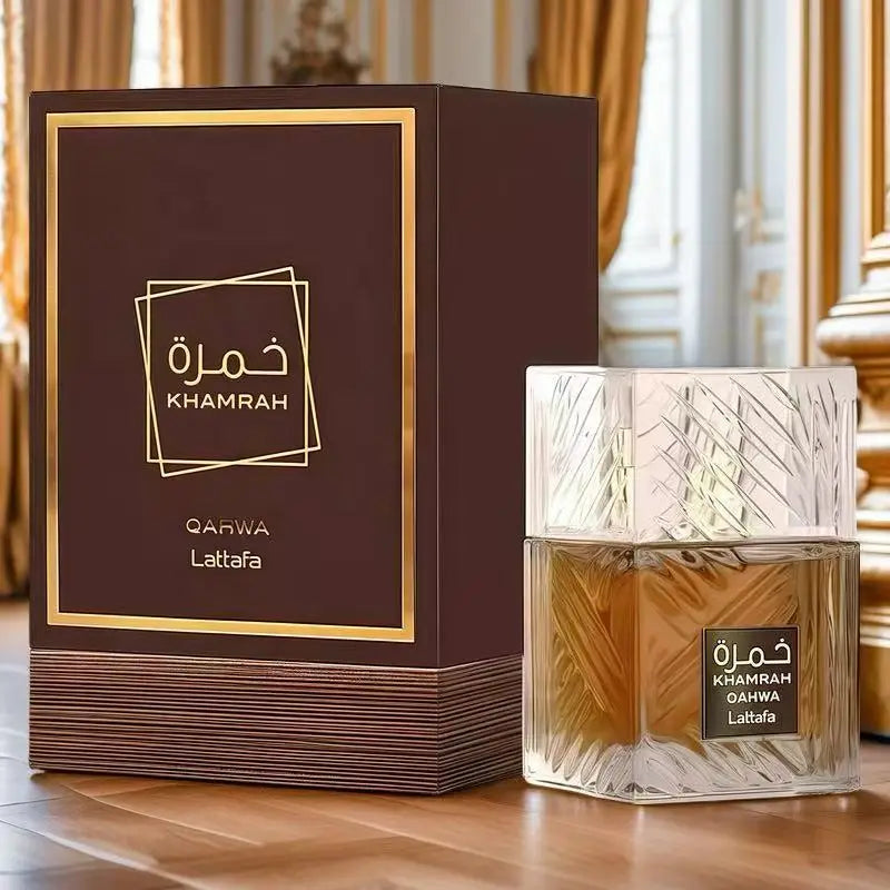 Lattafa Khamrah Qahwa 100ML EDT – Unisex Arabian Perfume Inspired by Dubai