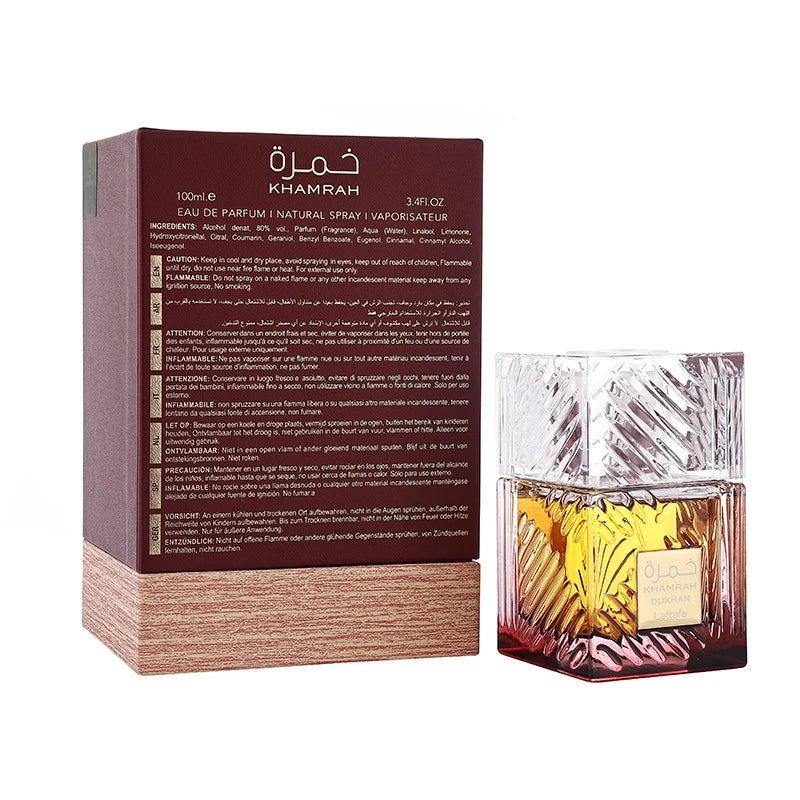 Lattafa Khamrah Qahwa 100ML EDT – Unisex Arabian Perfume Inspired by Dubai