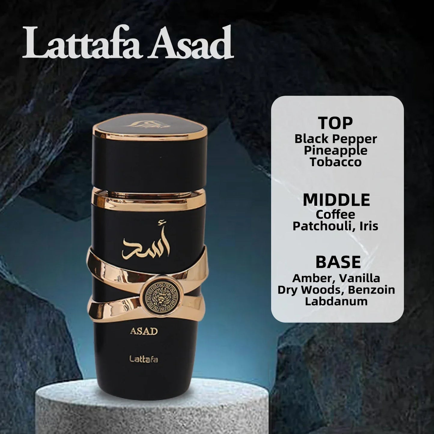 Lattafa Asad Bourbon 100ML – Unisex Floral Fruity Perfume with Pheromones